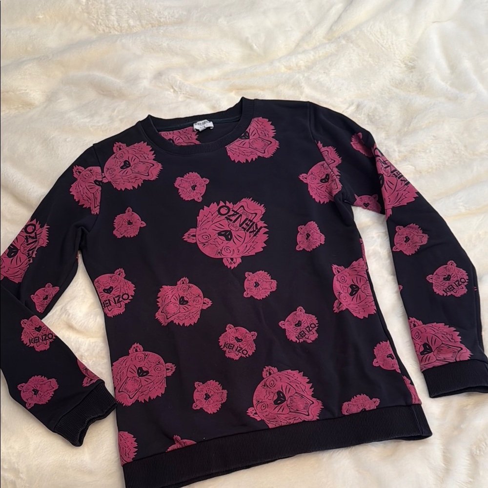 Kenzo Black and Pink Sweatshirt